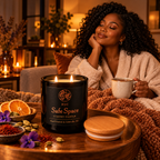 Safe Space Luxury Candle - Palo Santo • Sandalwood • Amber