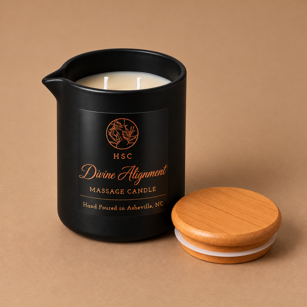 Divine Alignment Massage Candle - Sea Salt • French Lavender • Egyptian Amber