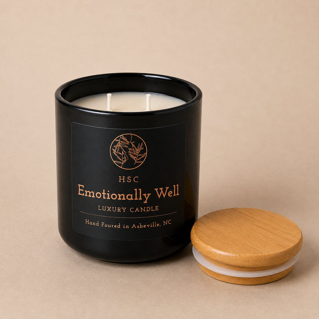 Emotionally Well Luxury Candle – Coconut, Santal & Patchouli