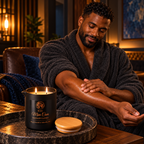 Man Cave Massage Candle – Marine • Camphor • Bamboo • Dark Musk • Amber