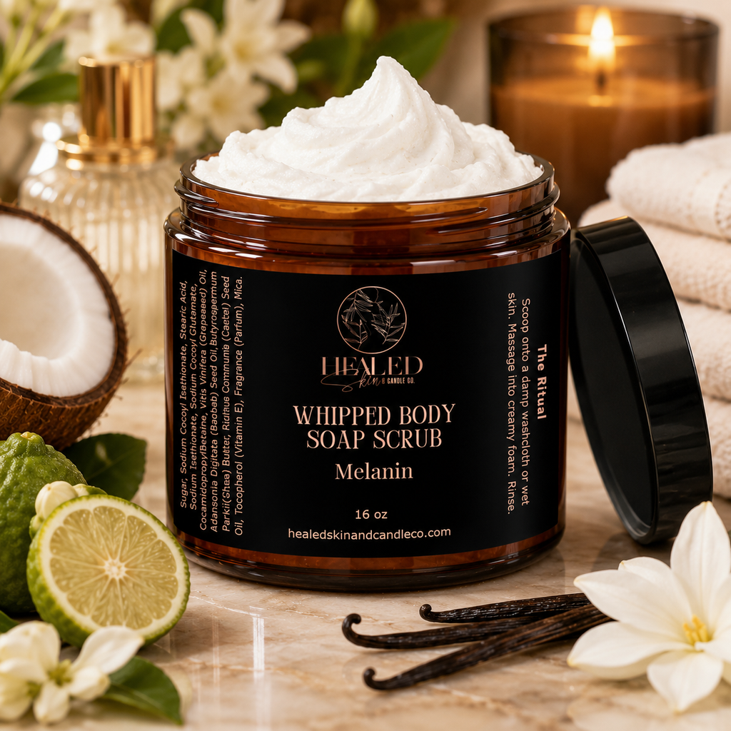 Melanin Whipped Body Soap Scrub