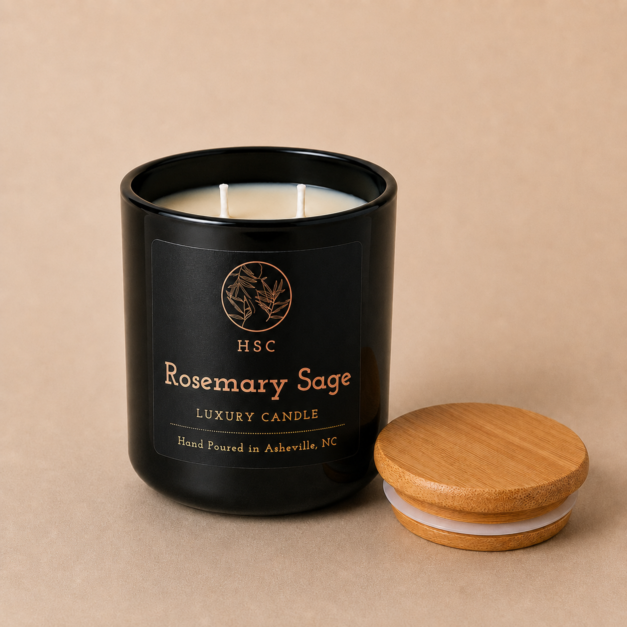 Rosemary Sage Luxury Candle - Eucalyptus, Pine & Cedar Aromatherapy