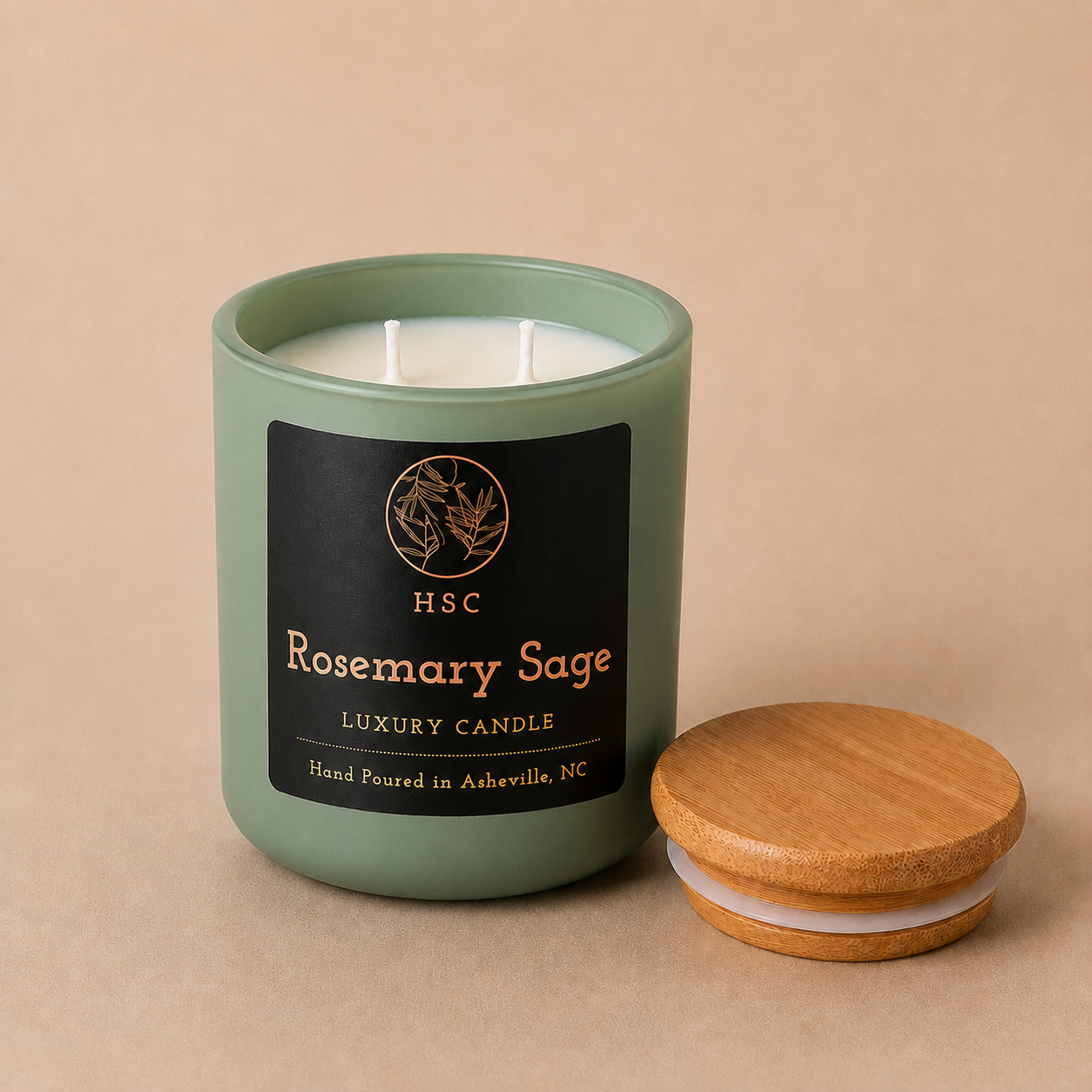 Rosemary Sage Luxury Candle - Eucalyptus, Pine & Cedar Aromatherapy