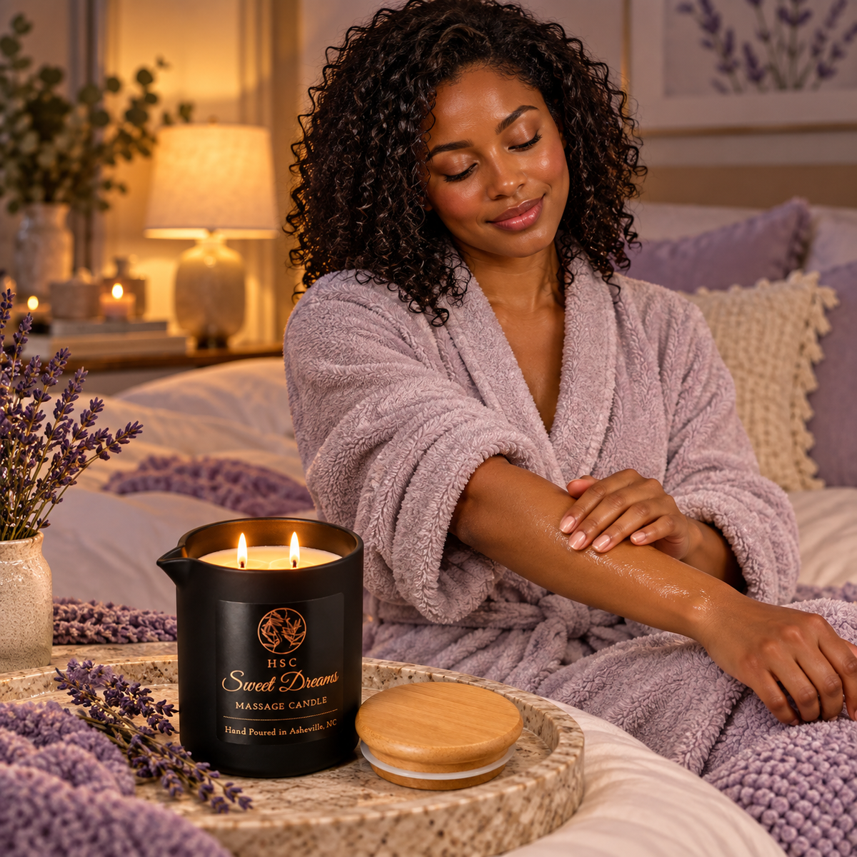 Sweet Dreams Massage Candle –  Lavender • Ylang Ylang • Vanilla • Sandalwood