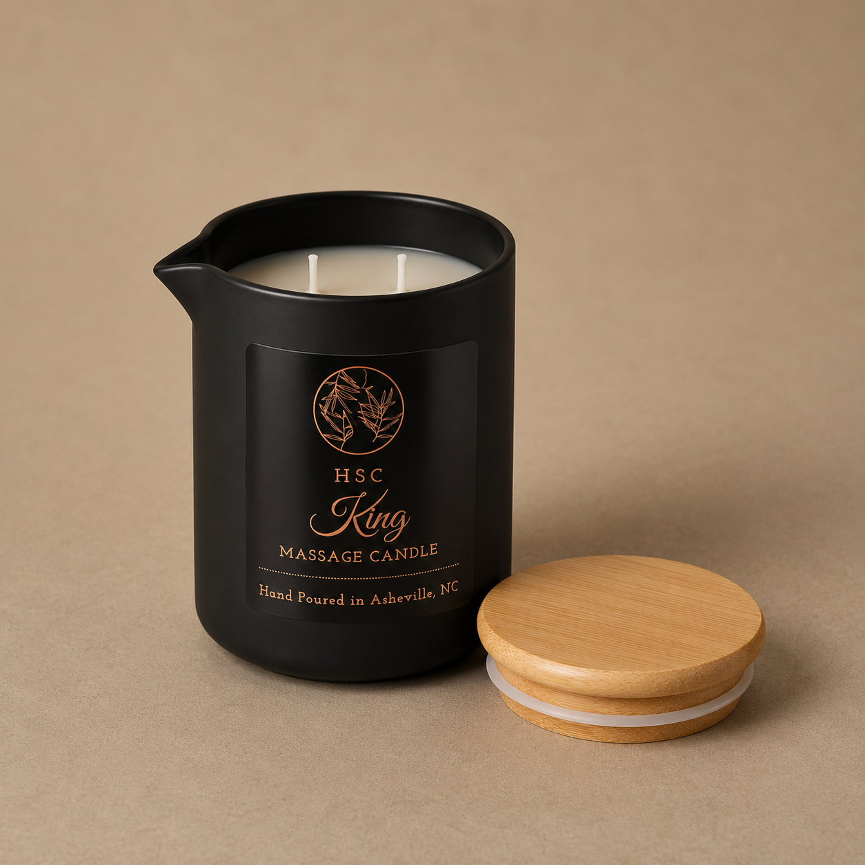 King Massage Candle – Sandalwood & Spice